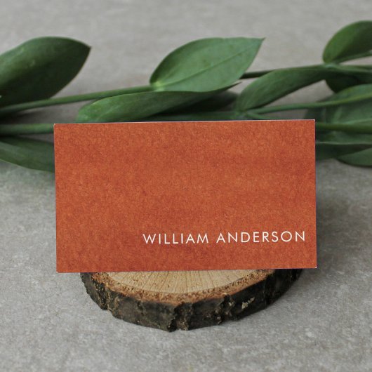 Terracotta Earthy Tone Business Card Visitenkarte