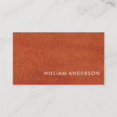 Terracotta Earthy Tone Business Card Visitenkarte (Vorderseite)