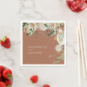 Terracotta einfaches botanisches, modernes, elegan serviette (Beispiel)