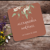 Terracotta Elegant Grüne Weinroute Mendrisiotto Rechteckiger Pappuntersetzer