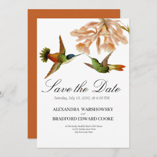Terracotta Elegante Wedding Hummingbird Blush Pink