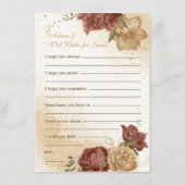 Terracotta Erden Ton Blumengrün Hochzeit Begleitkarte (Vorderseite)