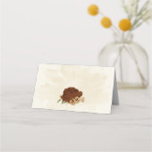 Terracotta Erden Ton Blumengrün Hochzeit Platzkarte (Rückseite)