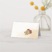 Terracotta Erden Ton Blumengrün Hochzeit Platzkarte (Rückseite)