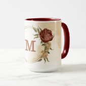 Terracotta-Erdton Blumengrün Kaffeemaschine Tasse (VorderseiteRechts)