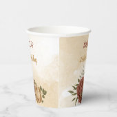 Terracotta-Erdton Blumengrün Pappbecher (Rechts)