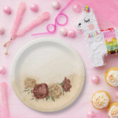 Terracotta-Erdton Blumengrün Teller (Party)