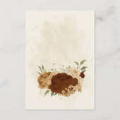 Terracotta-Erdton Blumenzwiebeldetails Begleitkarte (Rückseite)