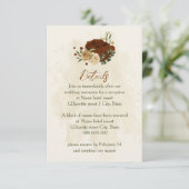 Terracotta-Erdton Blumenzwiebeldetails Begleitkarte (Stehend Vorderseite)