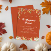 Terracotta Erntedank Dinner Einladung