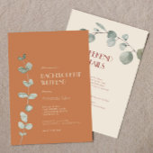 Terracotta Eucalyptus Deko Bachelorette Einladung