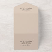 Terracotta Eucalyptus Greenery Hochzeitssommer All In One Einladung (Außenbereich)