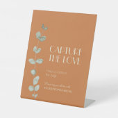 Terracotta Eukalyptus Deko Capture the Liebe Sockelschild (Vorderseite)