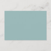 Terracotta, Eukalyptus Green Wedding RSVP Card Hinweiskarte (Rückseite)