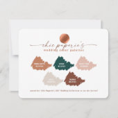 Terracotta Fall 2021 Wedding Color Palette Card (Vorderseite)