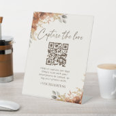 Terracotta Fall Boho Capture the Liebe Wedding Sockelschild (In SItu)