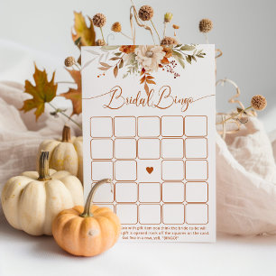 Terracotta fall Brautparty Bingo
