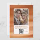 Terracotta Fall Digital Wedding Einladung QR (Rückseite)