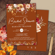 Terracotta Fall Floral Brautparty
