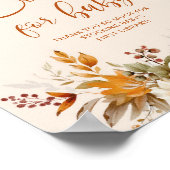 Terracotta fall Kürbisbücher für Kinder Poster (Ecke)