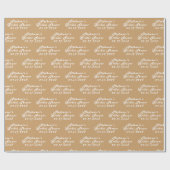 Terracotta Fall Modernes Brautparty Geschenkpapier (Flach)