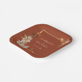 Terracotta Fall Paper Plate Pappteller (Gewinkelt)