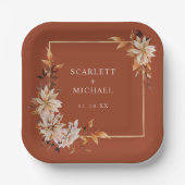 Terracotta Fall Paper Plate Pappteller (Vorderseite)
