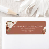 Terracotta Fall Wedding Return Address (Insitu)