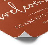 Terracotta Fall Welcome Poster (Ecke)