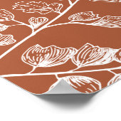 Terracotta Fern Woodland Wedding Willkommenszeiche Poster (Ecke)