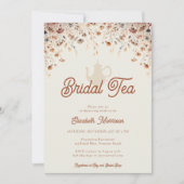 Terracotta Flora Brautparty Teatro Sociale Bellinz Einladung (Vorderseite)