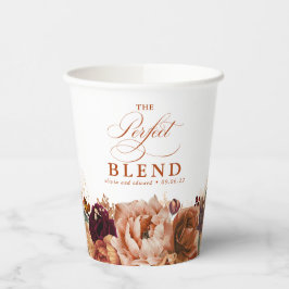 Terracotta Floral Boho Die perfekte Mischung Pappbecher