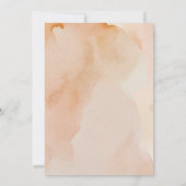 Terracotta Floral Botanischer Wasserfall Einladung (Rückseite)