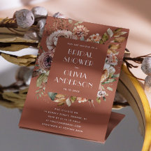 Terracotta Floral Brautparty | Boho Fall Rustic