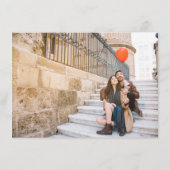 Terracotta Floral Fall Wildblume Hochzeit Details Begleitkarte (Rückseite)