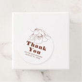 Terracotta Floral Minimalistisch Modern Vielen Dan Geschenkanhänger (Beispiel)