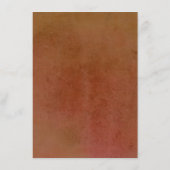 Terracotta Floral Pampas Hochzeit Details Begleitkarte (Rückseite)