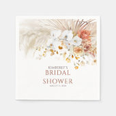 Terracotta Floral Pampes Gras jedes Ereignis Serviette (Vorderseite)