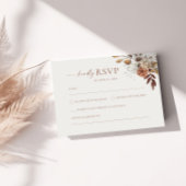 Terracotta Floral UAWG Wedding Begleitkarte