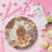 Terracotta Floral Wedding Pappteller (Party)