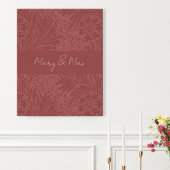 Terracotta Floral Wedding Poster