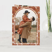 Terracotta Floral Wildflower Black Wedding Einladung (Rückseite)