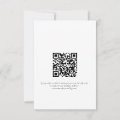 Terracotta Florals QR Essenswahl Wedding RSVP (Rückseite)