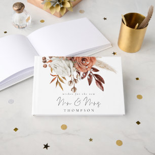 Terracotta Florals wünscht neue Frau Gästebuch