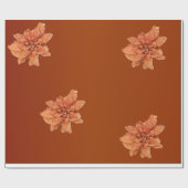 Terracotta Flower Geschenkpapier (Flach)