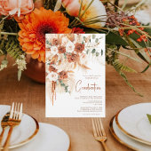 Terracotta Foto Boho Bright Bold Abschluss Einladung