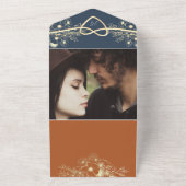 Terracotta Fotos QR Code Wedding All In One Einladung (Außenbereich)