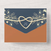 Terracotta Fotos QR Code Wedding All In One Einladung (Rückseite)