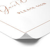 Terracotta Gästebuch Hochzeitstisch Dekoration (Ecke)