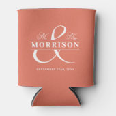 Terracotta Gastgeschenk Hochzeit Dosenkühler (Vorderseite)